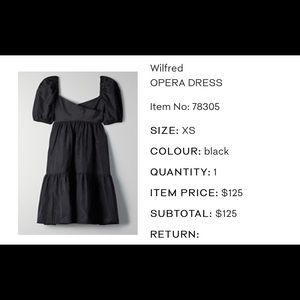Brand New Wilfred Opera Dress | xs